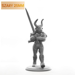 Figurka Rpg - Seria Humanoidy - Byk Wojownik- Szary 25 Mm