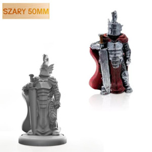 Figurka Rpg - Seria Humanoidy - Paladyn C - Szary 50 Mm
