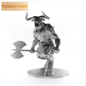 Figurka Rpg - Seria Potwory - Minotaur - Podkład 50 Mm