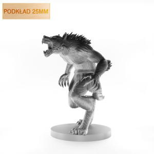 Figurka Rpg - Seria Potwory - Wilkołak - Podkład 25 Mm
