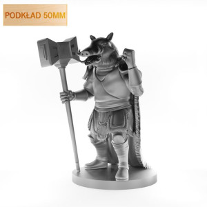 Figurka Rpg - Seria Potwory - Dzikołak - Podkład 50 Mm