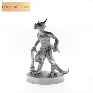 Figurka Rpg - Seria Potwory - Kobold Wojownik - Podkład 25 Mm