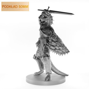 Figurka Rpg - Seria Potwory -  Zielony Półsmok - Podkład 50 Mm