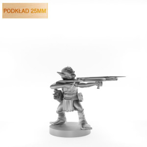Figurka Rpg - Seria Potwory - Goblin Strzelec B - Podkład 25 Mm