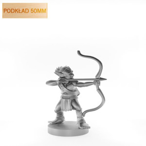 Figurka Rpg - Seria Potwory - Goblin Strzelec A - Podkład 50 Mm
