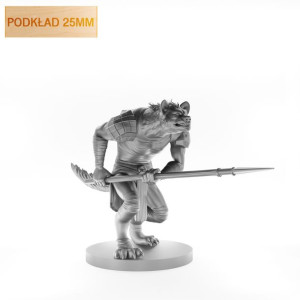 Figurka Rpg - Seria Potwory - Gnoll - Podkład 25 Mm
