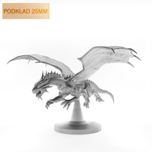 Figurka Rpg - Seria Potwory - Smoczątko Metaliczne Spiżowe B Podkład 25 Mm