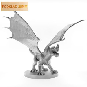 Figurka Rpg - Seria Potwory Smoczątko Chromatyczne Niebieskie Podkład 25 Mm