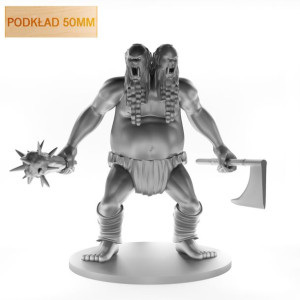 Figurka Rpg - Seria Potwory - Ettin - Podkład 50 Mm