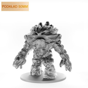 Figurka Rpg - Seria Potwory - Żywiołak Ziemi - Podkład 50 Mm
