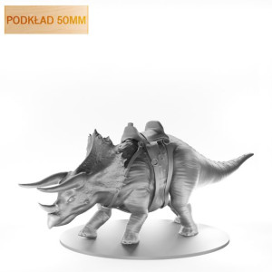 Figurka Rpg - Seria Potwory - Dinozaur Triceratops  - Podkład 50 Mm