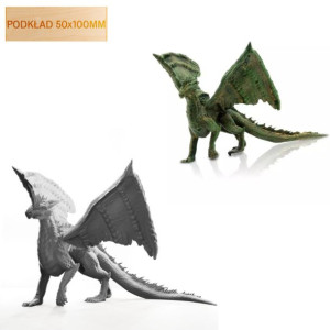 Figurka Rpg - Seria Potwory - Smok - Podkład 100X50 Mm
