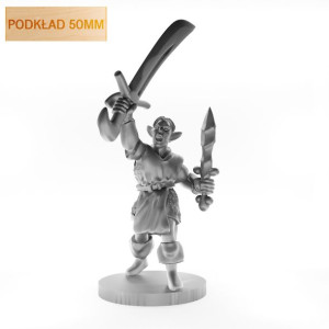 Figurka Rpg - Seria Humanoidy - Wściekły Elf - Podkład 50 Mm