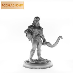 Figurka Rpg - Seria Humanoidy - Samotny Łowca - Podkład 50 Mm