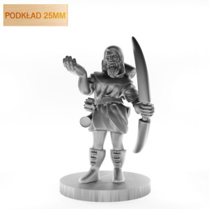 Figurka Rpg - Seria Humanoidy - Stary Łowca - Podkład 25 Mm