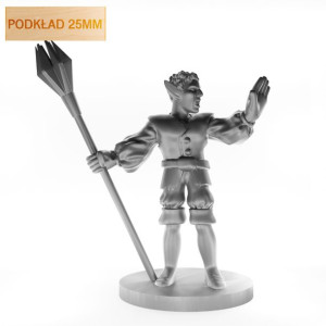 Figurka Rpg - Seria Humanoidy - Potężny Elficki Zaklinacz - Podkład 25 Mm