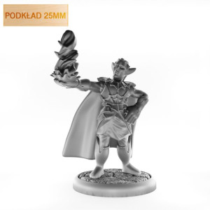 Figurka Rpg - Seria Humanoidy - Elficki Mag Ognia - Podkład 25 Mm