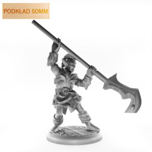 Figurka Rpg - Seria Humanoidy - Mroczny Elficki Wojownik - Podkład 50 Mm