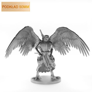 Figurka Rpg - Seria Humanoidy - Aarakocra Podróżnik - Podkład 50 Mm