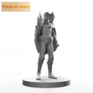 Figurka Rpg - Seria Humanoidy - Zaklinacz Z Sokołem - Podkład 50 Mm