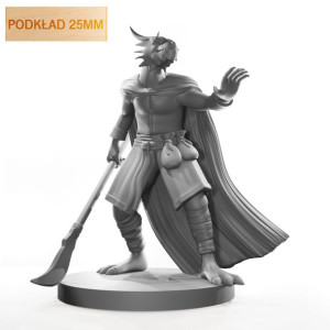 Figurka Rpg - Seria Humanoidy - Smoczy Zaklinacz - Podkład 25 Mm