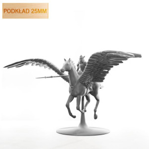 Figurka Rpg - Seria Humanoidy - Paladyn Na Pegazie - Podkład 25 Mm