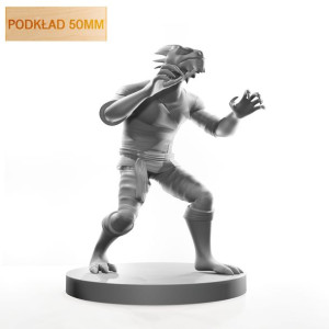 Figurka Rpg - Seria Humanoidy - Smoczy Mnich - Podkład 50 Mm