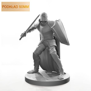 Figurka Rpg - Seria Humanoidy - Doświadczony Wojownik - Podkład 50 Mm