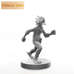Figurka Rpg - Seria Humanoidy - Smoczy Chłopiec - Podkład 25 Mm
