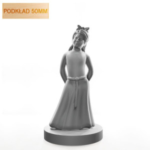 Figurka Rpg - Seria Humanoidy - Dziewczynka - Podkład 50 Mm