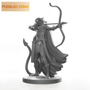 Figurka Rpg - Seria Humanoidy - Diabelski Łowca - Podkład 50 Mm