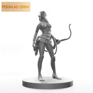 Figurka Rpg - Seria Humanoidy - Wyuzdany Łowca - Podkład 25 Mm