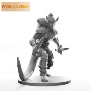 Figurka Rpg - Seria Humanoidy - Łotrzyk Na Szlaku - Podkład 25 Mm