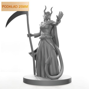 Figurka Rpg - Seria Humanoidy - Diablę Śmierci - Podkład 25 Mm