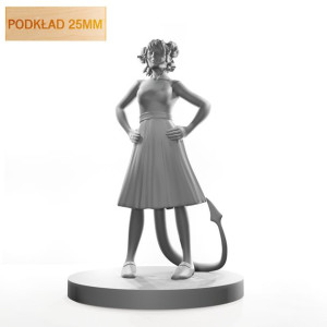 Figurka Rpg - Seria Humanoidy - Diabelska Tancerka - Podkład 25 Mm