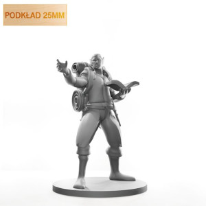 Figurka Rpg - Seria Humanoidy - Elficki Mag- Podkład 25 Mm