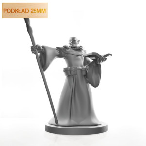 Figurka Rpg - Seria Humanoidy - Półork Mag - Podkład 25 Mm