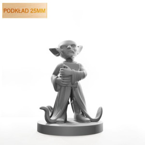 Figurka Rpg - Seria Humanoidy - Gobliński Mędrzec - Podkład 25 Mm