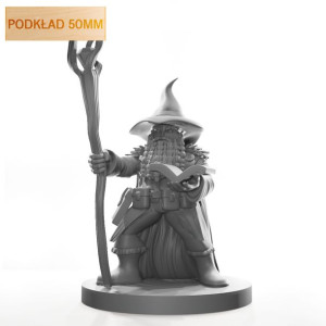 Figurka Rpg - Seria Humanoidy - Krasnolud Mag - Podkład 50 Mm