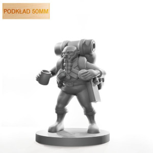 Figurka Rpg - Seria Humanoidy - Krasnoludzki Podróżnik - Podkład 50 Mm