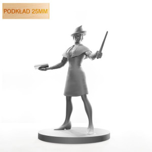 Figurka Rpg - Seria Humanoidy - Czarownica Z Beauxbatons - Podkład 25 Mm
