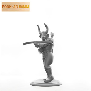 Figurka Rpg - Seria Humanoidy - Byk Wojownik- Podkład 50 Mm