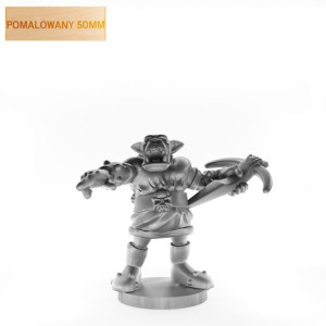 Figurka Rpg - Seria Humanoidy - Ork Z Kuszą - Pomalowany 50 Mm