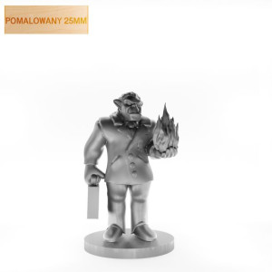 Figurka Rpg - Seria Humanoidy - Korpo Ork - Pomalowany 25 Mm