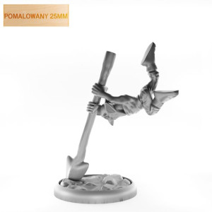 Figurka Rpg - Seria Humanoidy - Goblin Pocisk - Pomalowany 25 Mm