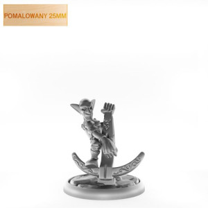 Figurka Rpg - Seria Humanoidy - Goblin Pirat - Pomalowany 25 Mm