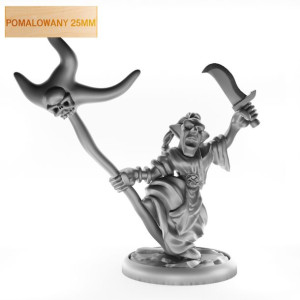 Figurka Rpg - Seria Humanoidy - Goblin Zaklinacz - Pomalowany 25 Mm
