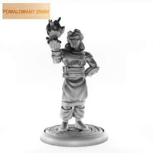 Figurka Rpg - Seria Humanoidy - Podejrzany Mag - Pomalowany 25 Mm