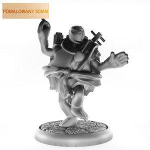 Figurka Rpg - Seria Humanoidy - Żółwi Mnich - Pomalowany 50 Mm
