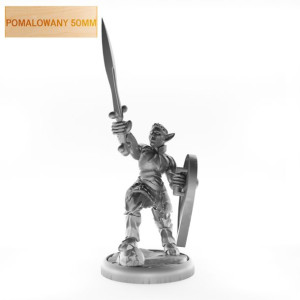 Figurka Rpg - Seria Humanoidy - Elficki Paladyn Smoków - Pomalowany 50 Mm